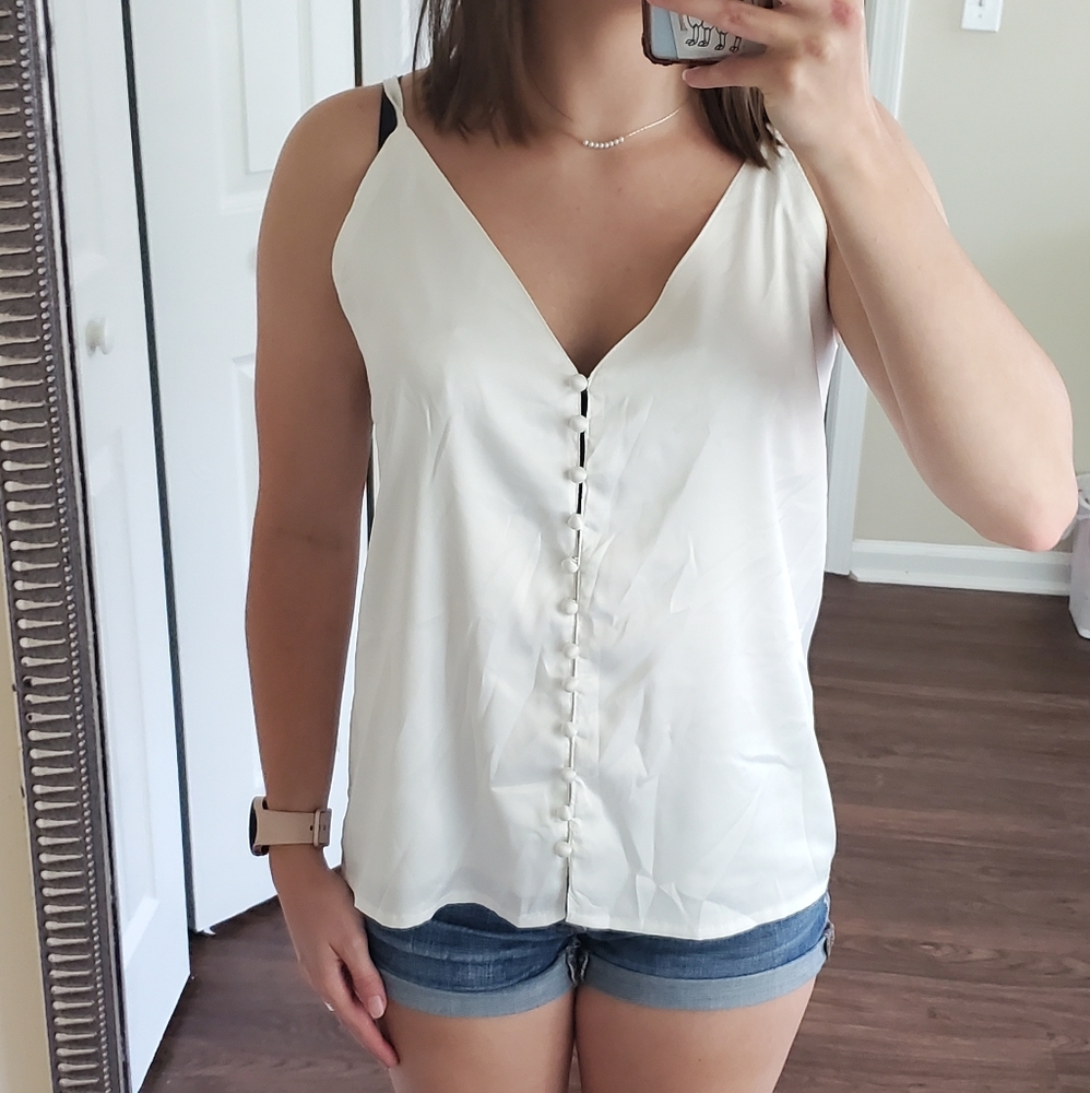 Silky Spaghetti Strap Top